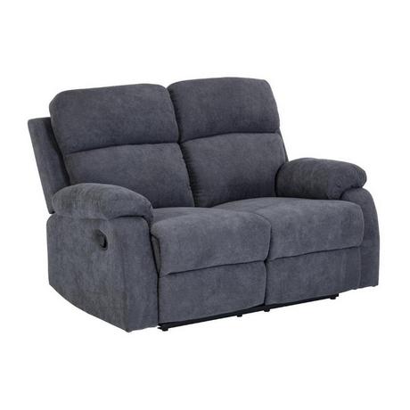 Vente-unique Relaxsofa 2-Sitzer - Stoff - Anthrazit - TOLZANO  