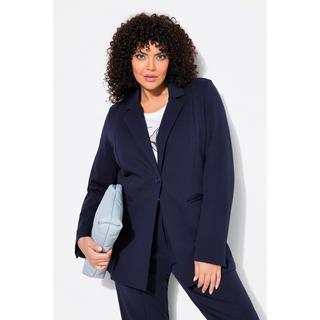 Ulla Popken  Blazer en jersey stretch, ligne en A et col à revers 