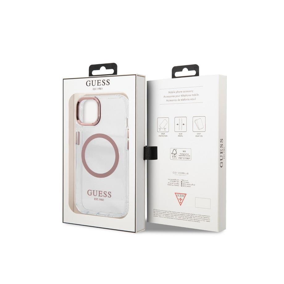 GUESS  Cover MagSafe iPhone 14 Plus Outline 