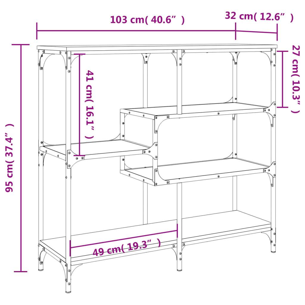 VidaXL Table console bois d'ingénierie  