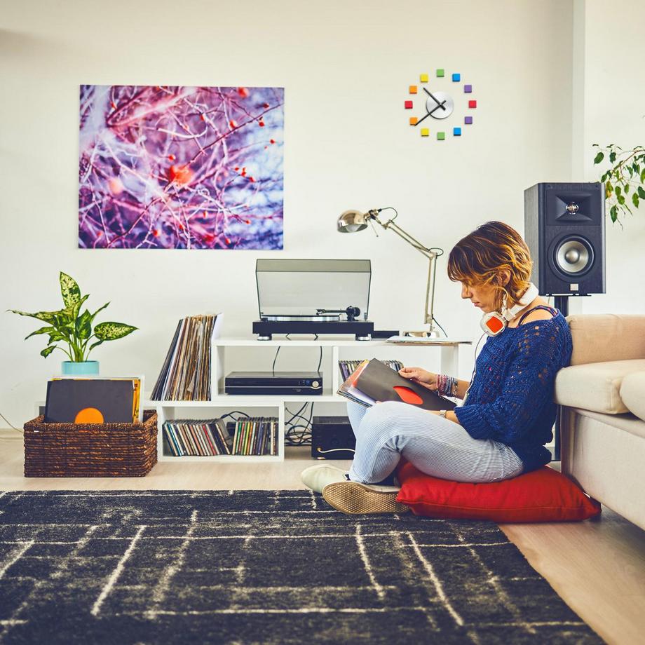 B2X Wanduhr DIY bunt  