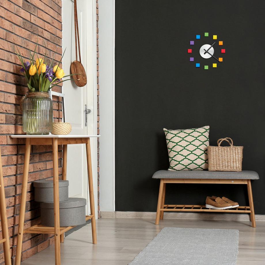 B2X Wanduhr DIY bunt  