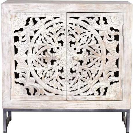 mutoni Credenza Mykonos Mango vintage bianco grigio 80  