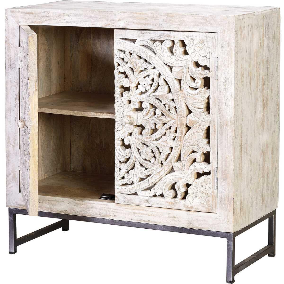 mutoni Sideboard Mykonos Mango vintage weiss 80  