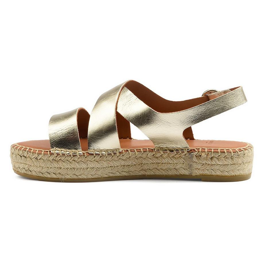 Odaje Chantal Sandales en Cuir Métallisé  