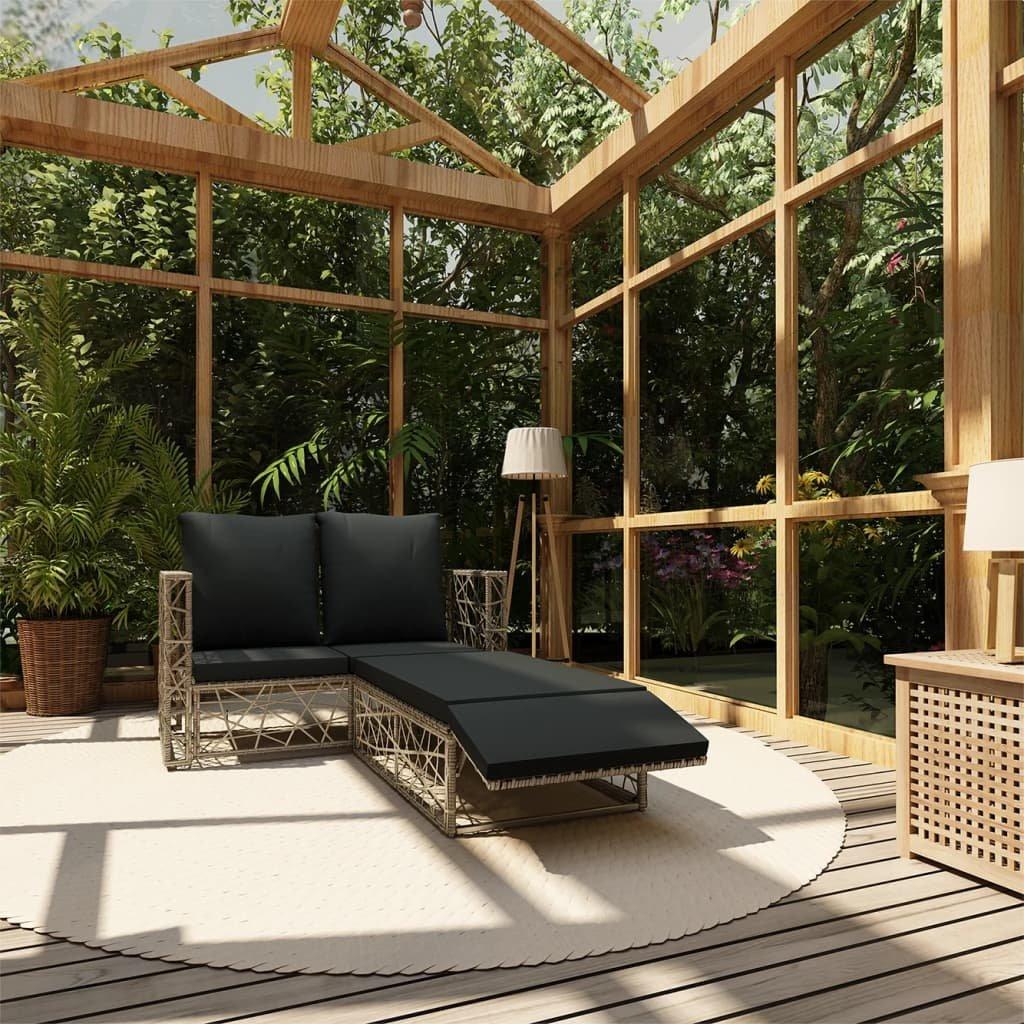 VidaXL Mobilier de jardin rotin synthétique  