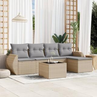 VidaXL set divano da giardino Polirattan  