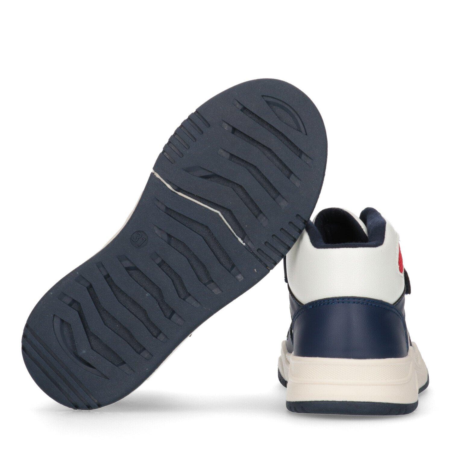 TOMMY HILFIGER  scarpe da ginnastica alte con strisce in velcro per bambini 