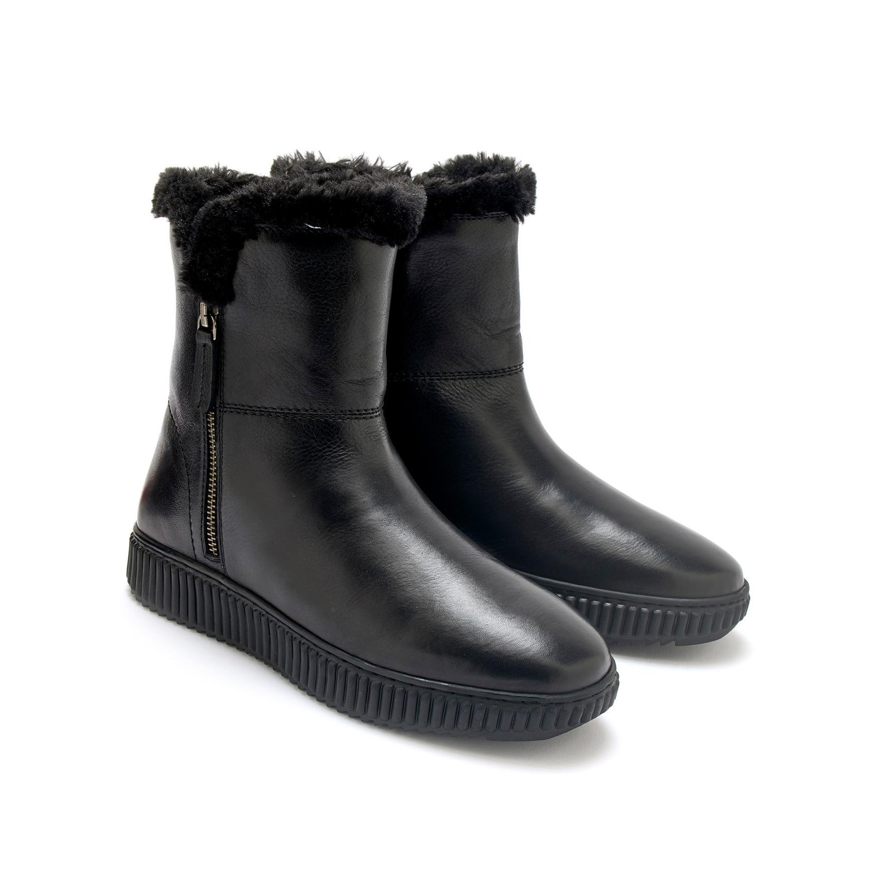 Pédiconfort  bottines double zip semelle amovible 