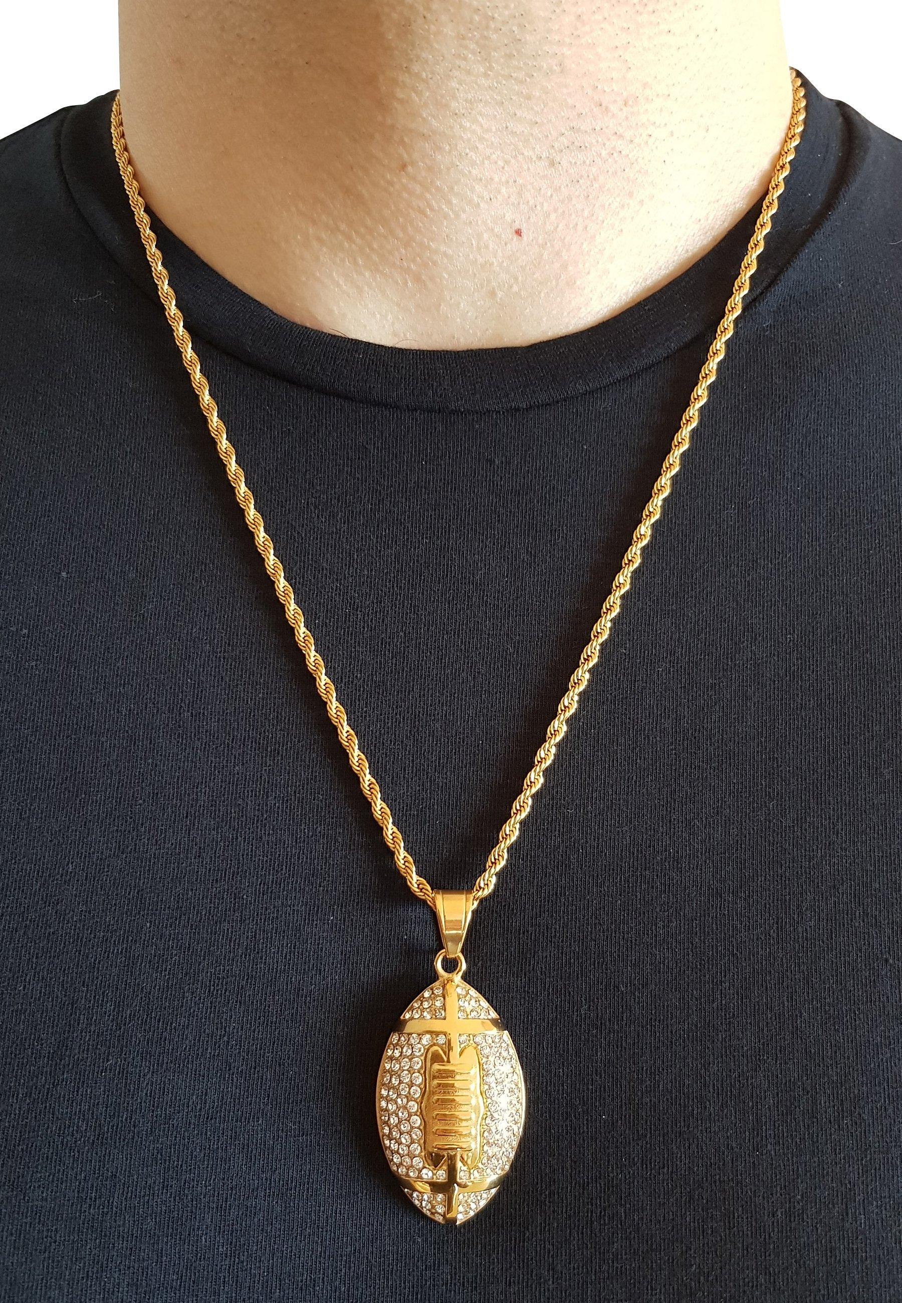 HEBE JEWELS  NFL Anhänger-Kette, HIP-HOP-STYLE 