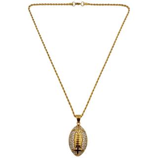 HEBE JEWELS  Collana con ciondolo NFL, STILE HIP-HOP 