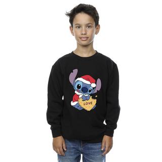 Disney  Lilo And Stitch Christmas Love Biscuit Sweatshirt 