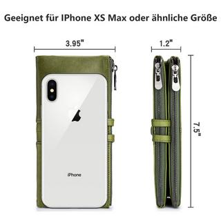 Only-bags.store Grande Portafoglio Vintage in Pelle con Protezione RFID  