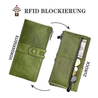 Only-bags.store Grande Portafoglio Vintage in Pelle con Protezione RFID  