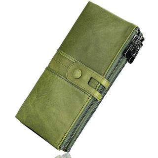 Only-bags.store  Große Vintage Brieftasche Leder Brieftasche mit RFID-Schutz - Brieftasche mit 13 Kartenfächern mit Handyfach 