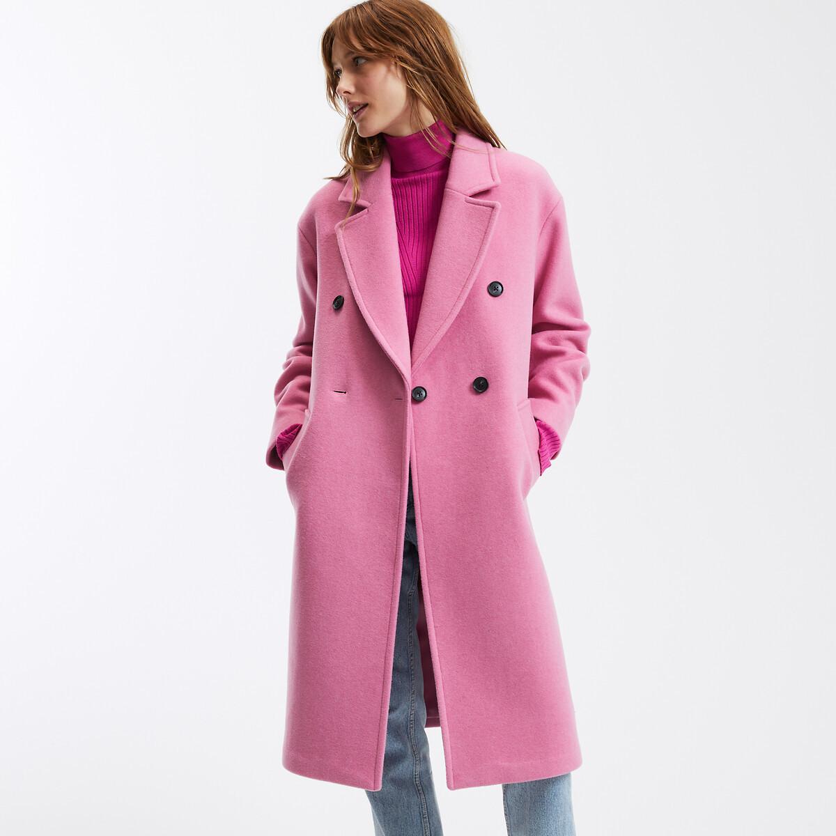 La Redoute Collections  Manteau drap laine mélangée 