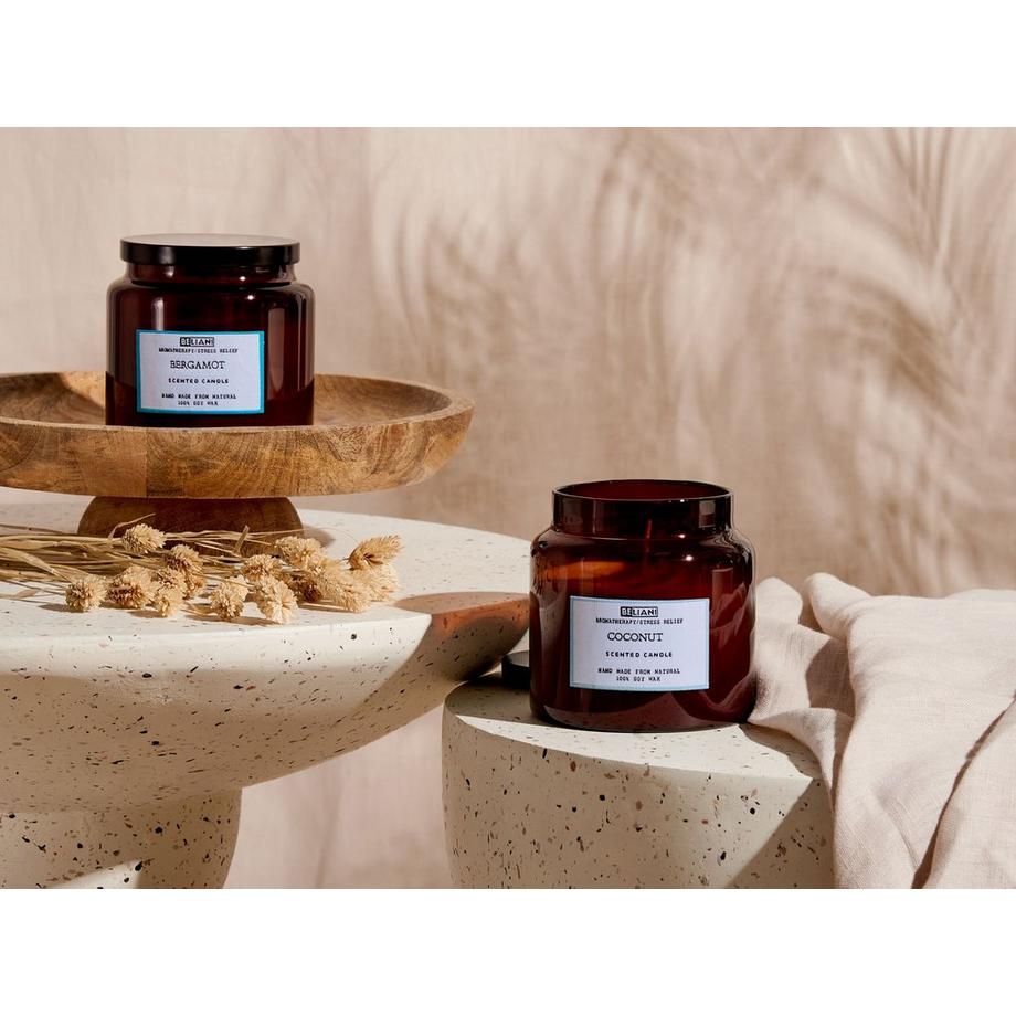 Beliani Set di 2 Candele Profumate en Cera di Soia ABSOLUTE ALCHEMY  