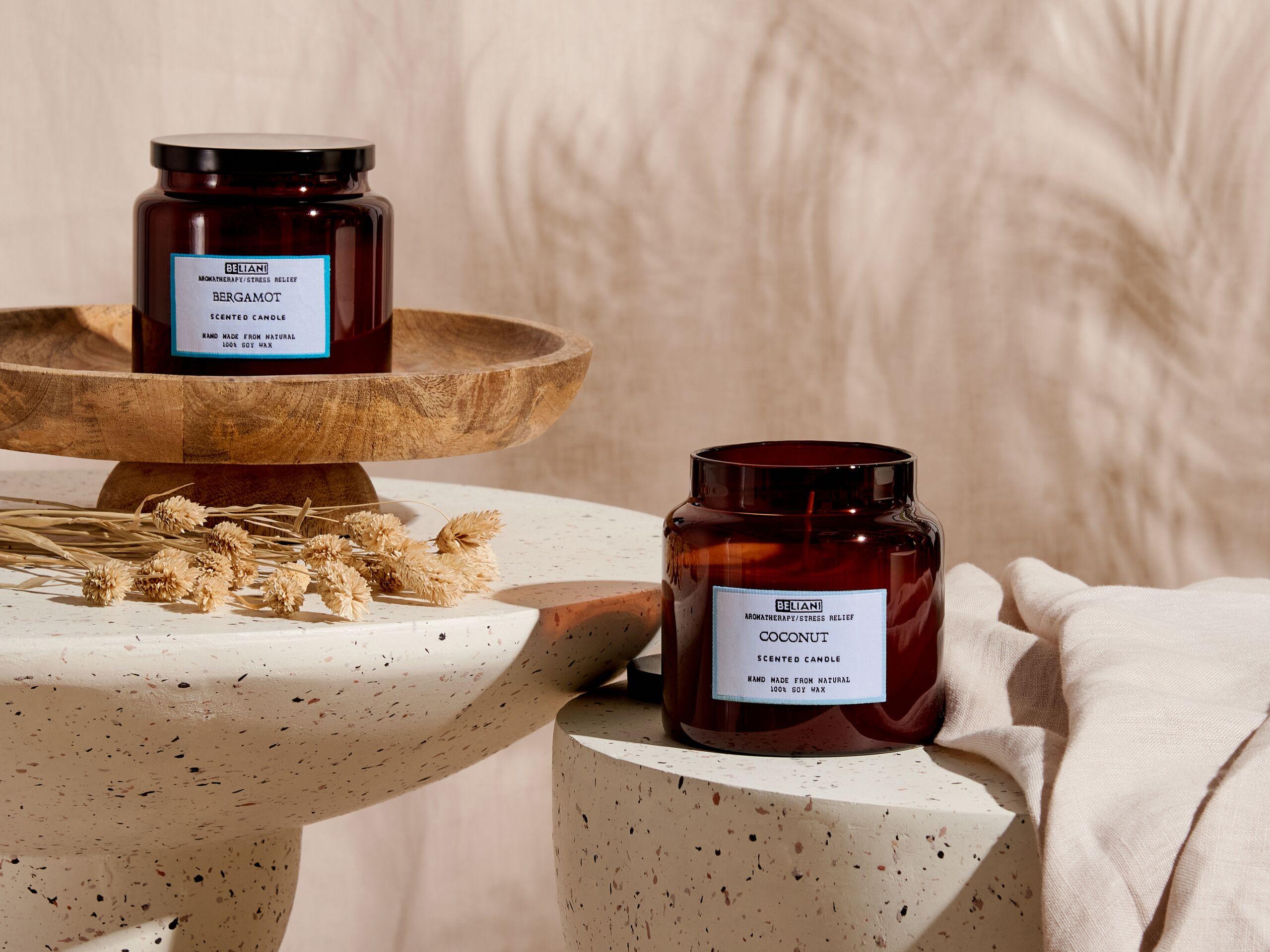 Beliani Set di 2 Candele Profumate en Cera di Soia ABSOLUTE ALCHEMY  