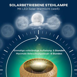 Outsunny Rattan Solarlampe  