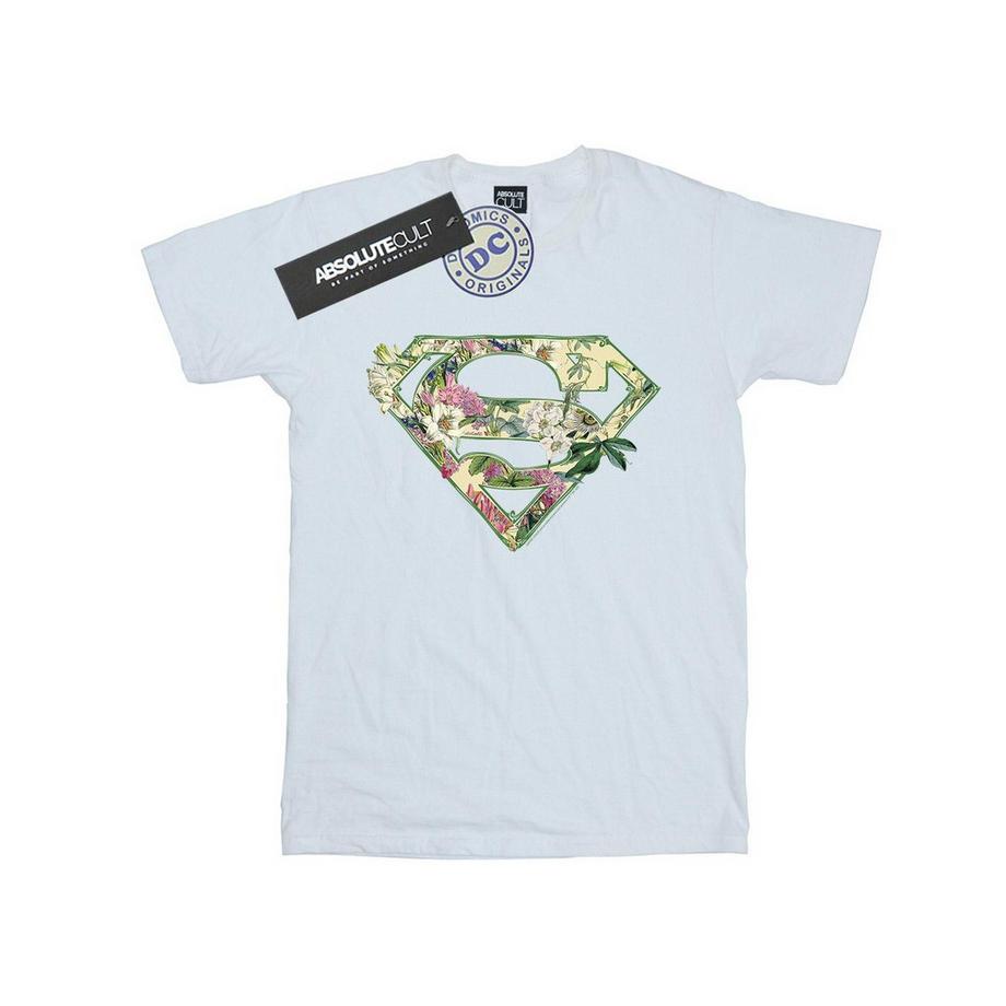 DC COMICS Superman Blumen Logo T-Shirt  