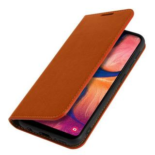 Avizar  Cover Echtleder Galaxy A20e Kupfer 