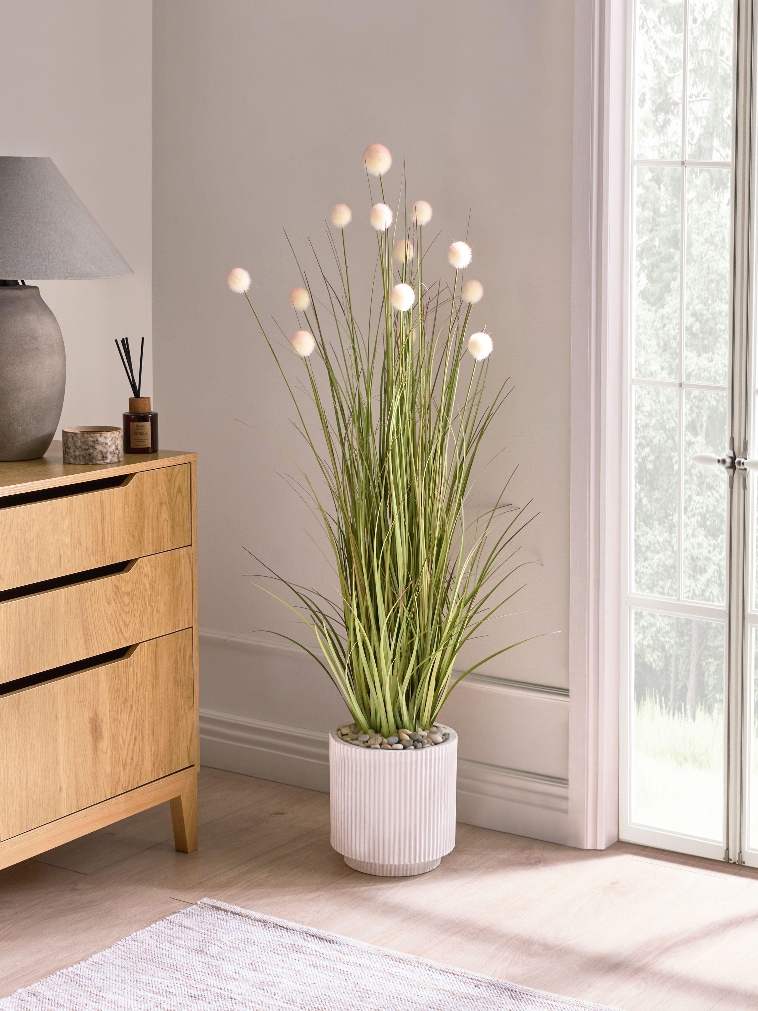 Beliani Pianta artificiale en Materiale sintetico Scandinavo POMPOM GRASS  