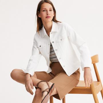 Taillierte Jeansjacke