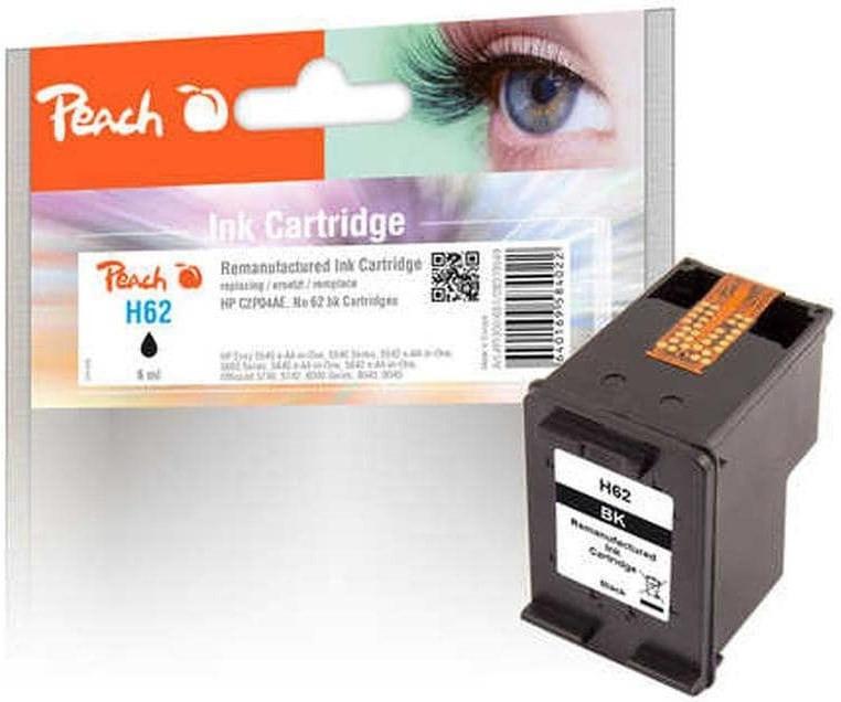 Peach  Tinte HP C2P04AE, No 62 Black, 6ml, 205 Seiten 