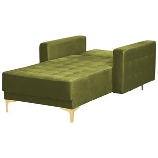 Beliani Chaiselongue aus Samtstoff Klassisch ABERDEEN  