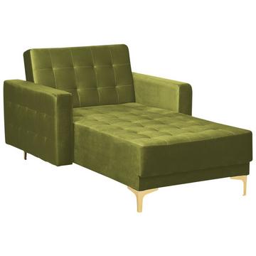 Chaiselongue aus Samtstoff Klassisch ABERDEEN