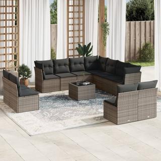 VidaXL set divano da giardino Polirattan  