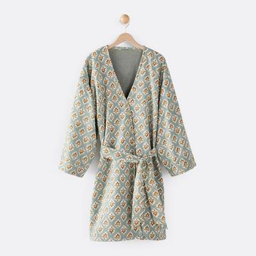 Peignoir de bain kimono envers éponge