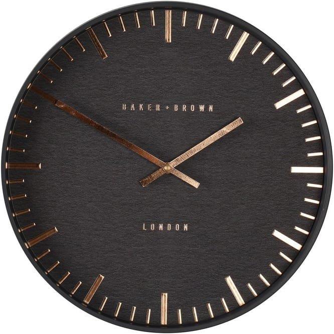 mutoni Horloge murale What noir ronde 40  