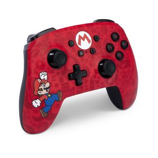 POWERA  Here We Go Mario Noir, Rouge Bluetooth/USB Manette de jeu Analogique Nintendo Switch 
