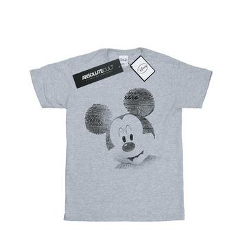 Mickey Mouse Text Face TShirt