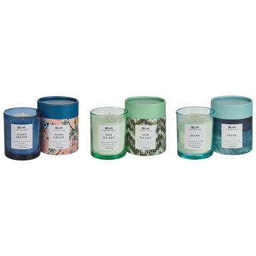 Duftkerzen 3er Set aus Sojawachs COLORFUL BARREL