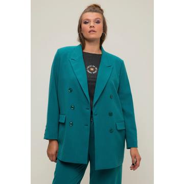 Blazer, Straight Shape, Melange, doppelreihig, Reverskragen, Langarm