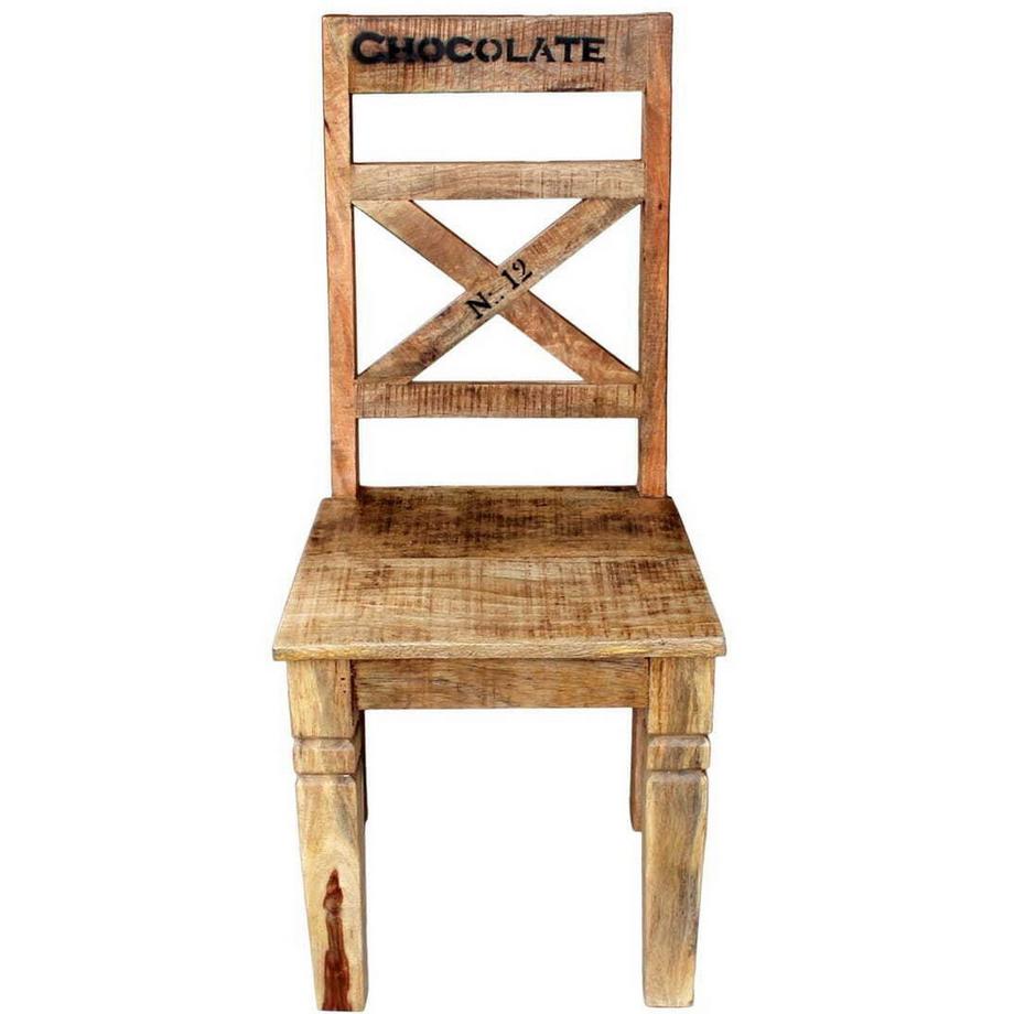 mutoni Holzstuhl Bevin Antikfinish (2er-Set)  