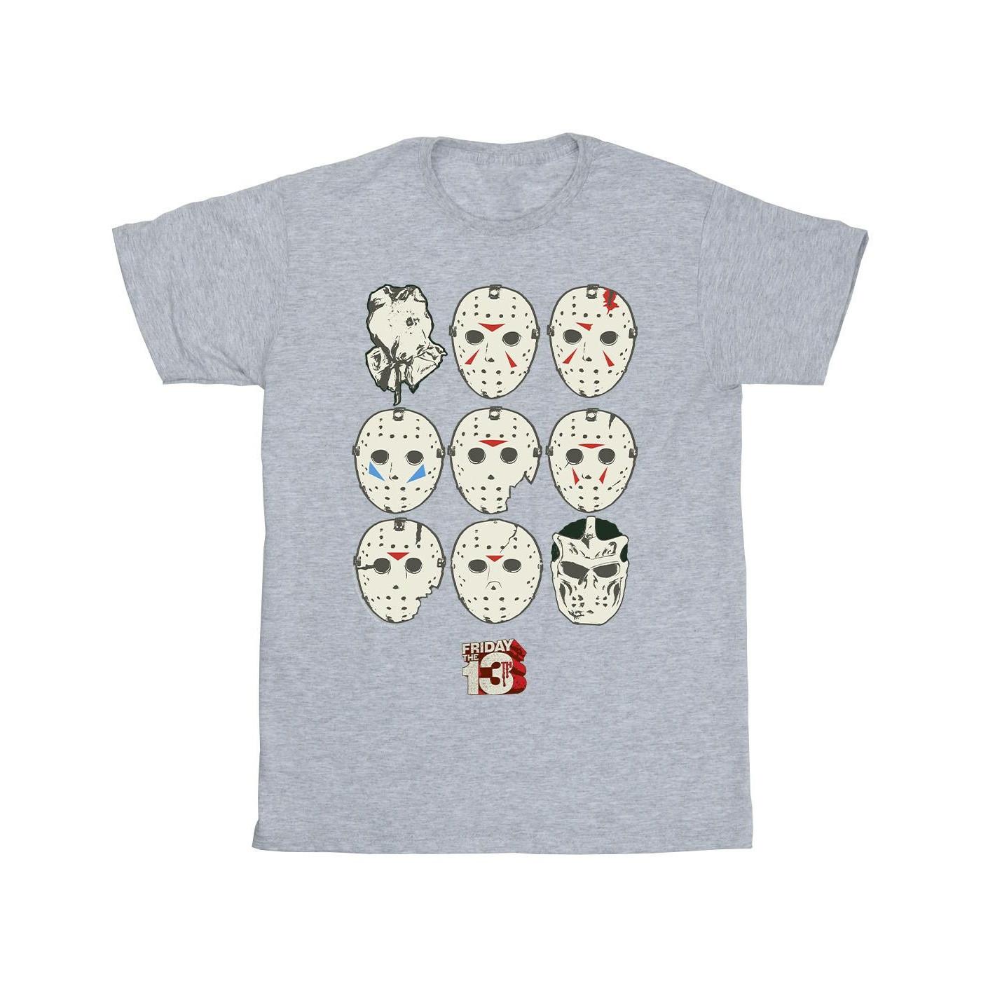 Friday The 13th Jason Masks T-Shirt  