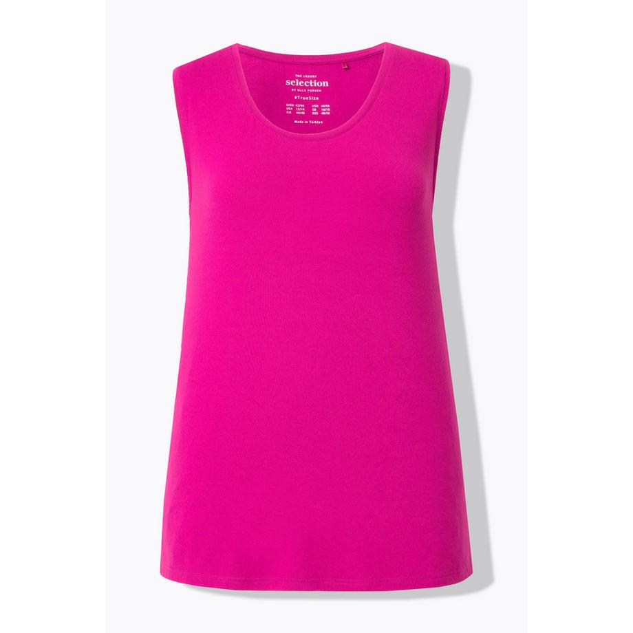 Ulla Popken Top Classic Fit Girocollo Stretch Senza Maniche  
