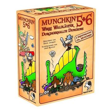 Pegasus - Munchkin 5+6+6.5, wirre Waldläufer + Dungeons + gr. Grüfte