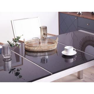 Beliani Tisch für 6 Personen aus Granit Industriell GROSSETO  