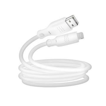 Câble USB / iPhone 2m Just Green Blanc