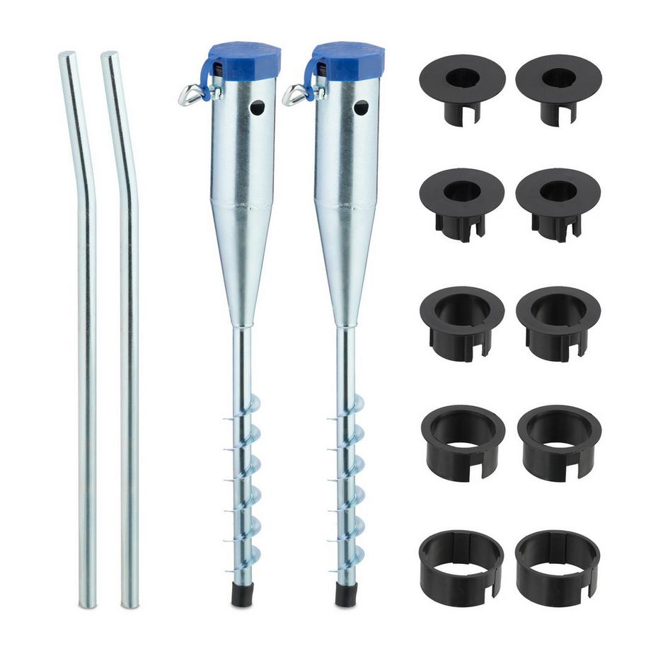 Lot de 2 ancrages au sol pour parasol