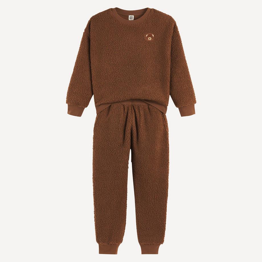 Pyjama manches longues en sherpa