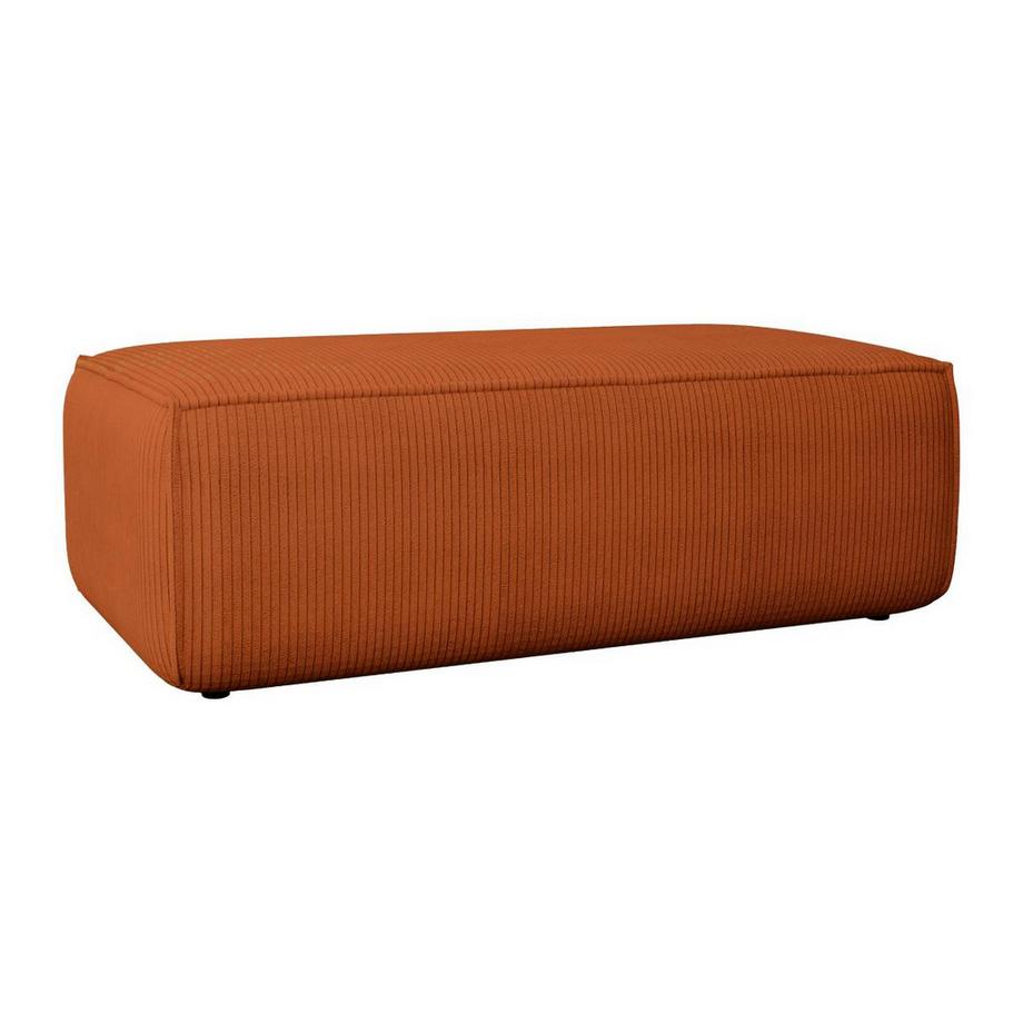 Vente-unique Hocker - Cord - Terracotta - AMELIA  