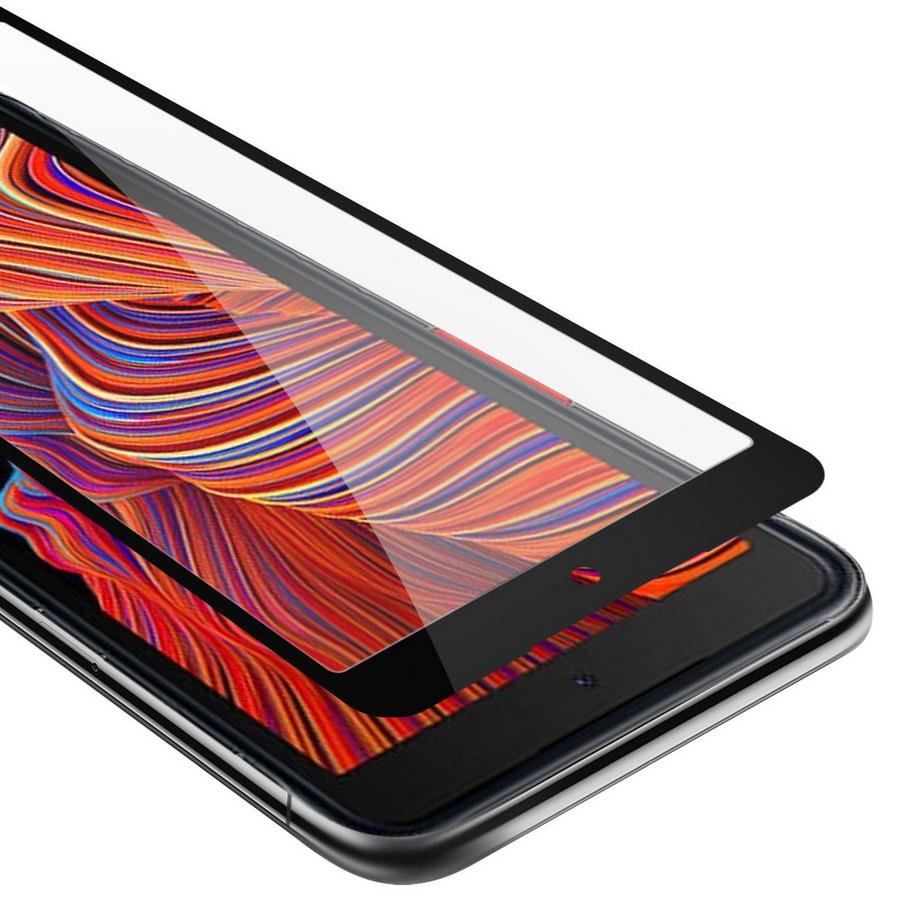 Cadorabo  Vollbild Display-Schutzglas für Samsung Galaxy XCover 5 - Schutzfolie 