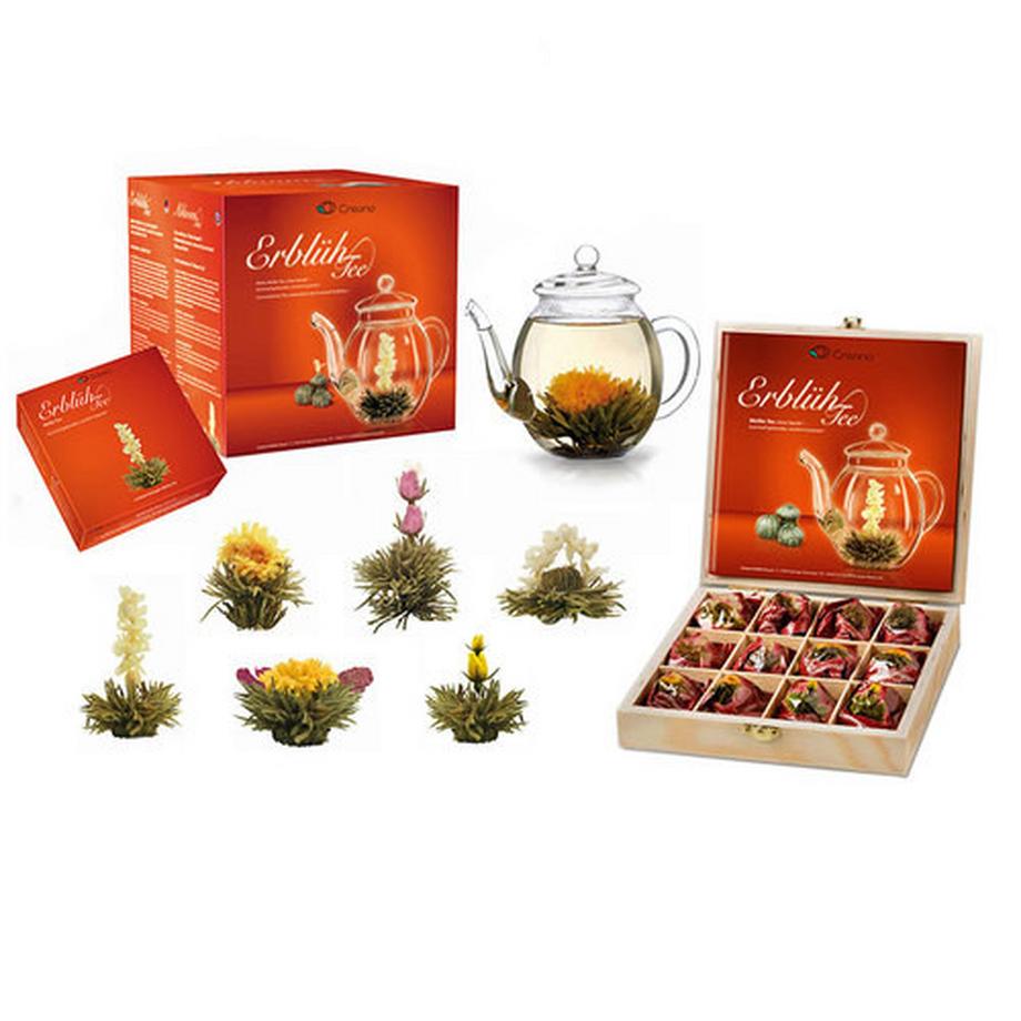 Creano ErblühTee Geschenkset Mix - Kanne und Tee