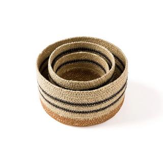 La Redoute Intérieurs 3er-Set Deckelkörbe Saski  