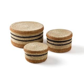 La Redoute Intérieurs 3er-Set Deckelkörbe Saski  